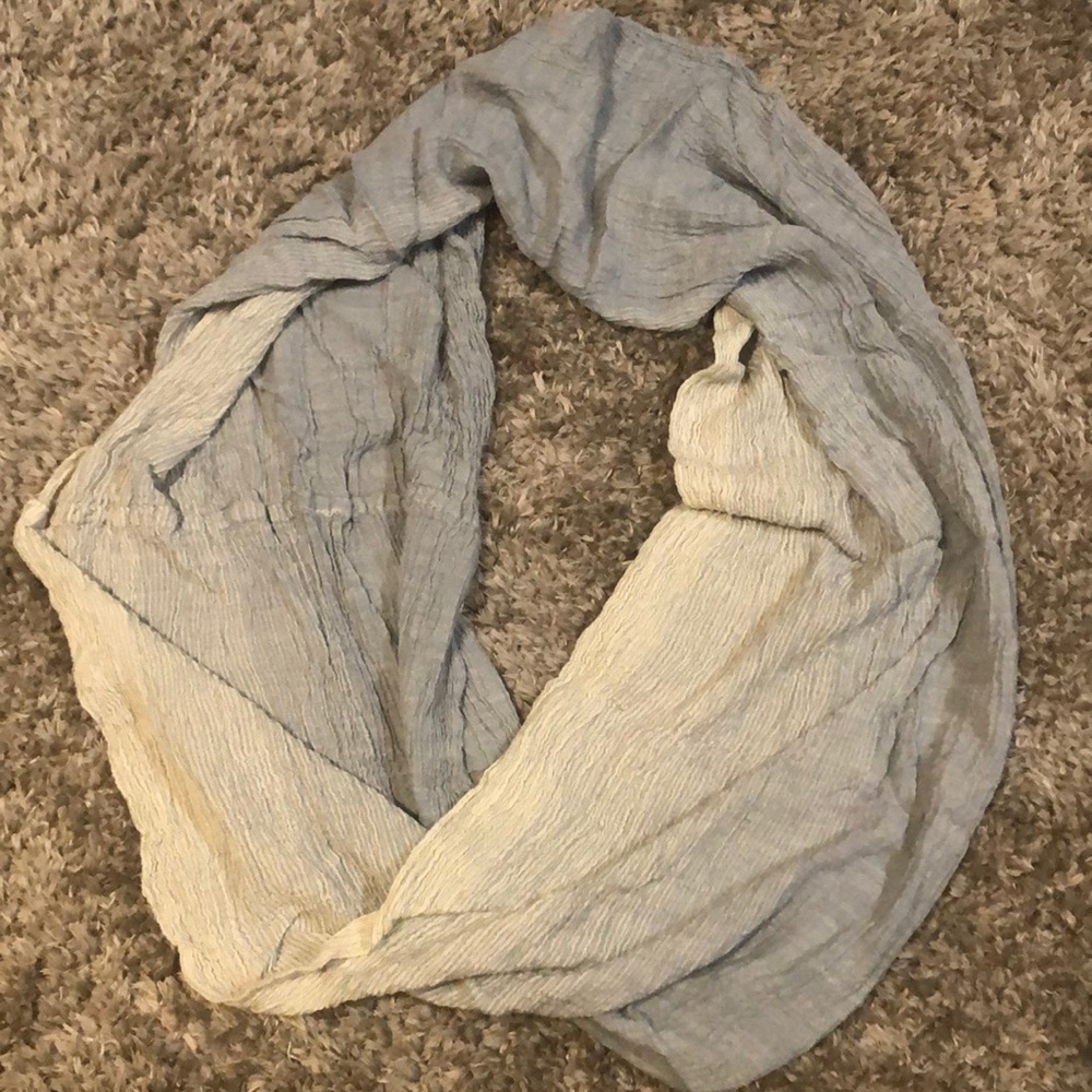 Blue & White Infinity Scarf